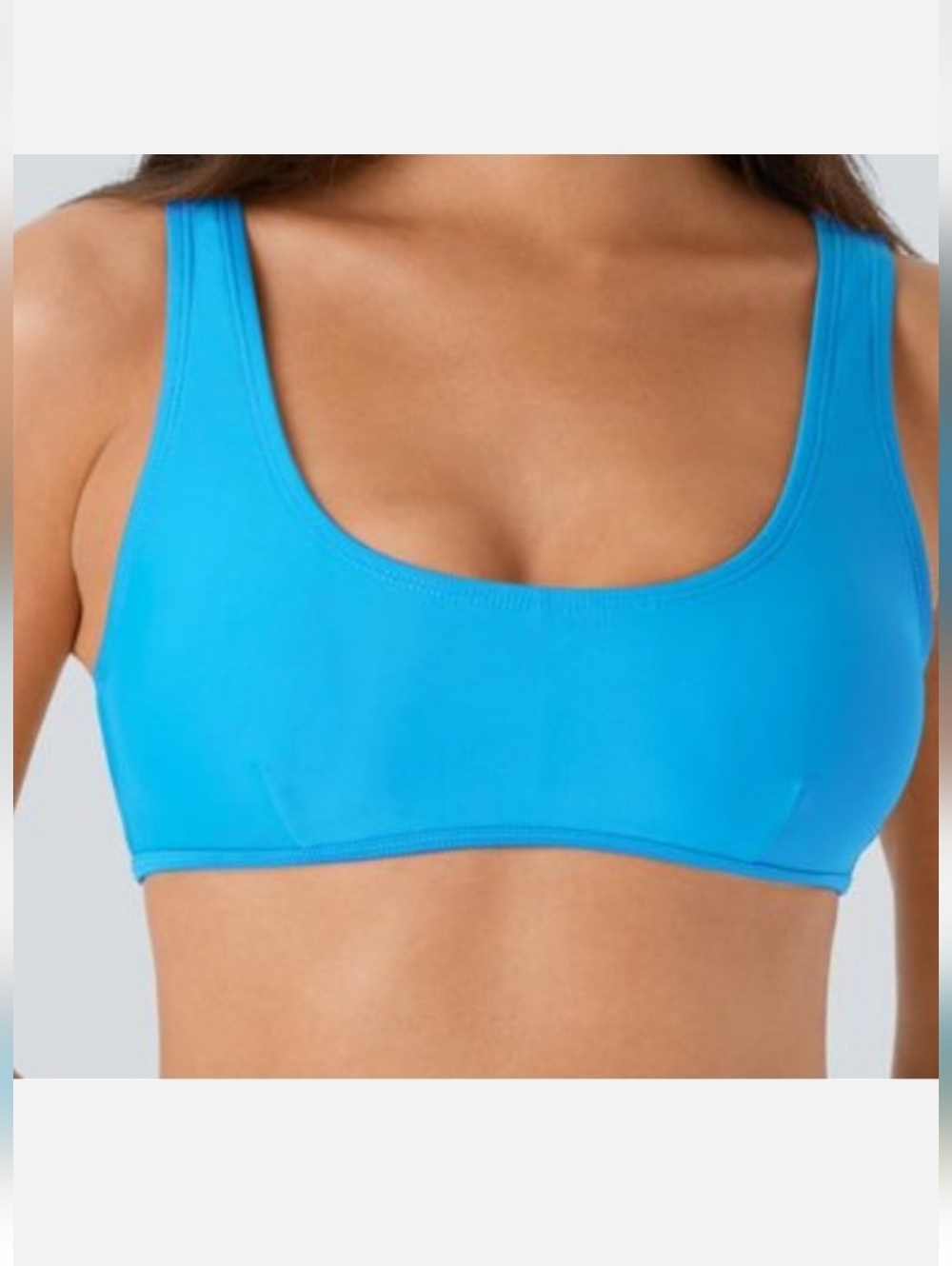 HALARA Blue Scoop Sporty Bikini Top - Women Swim Bikinis